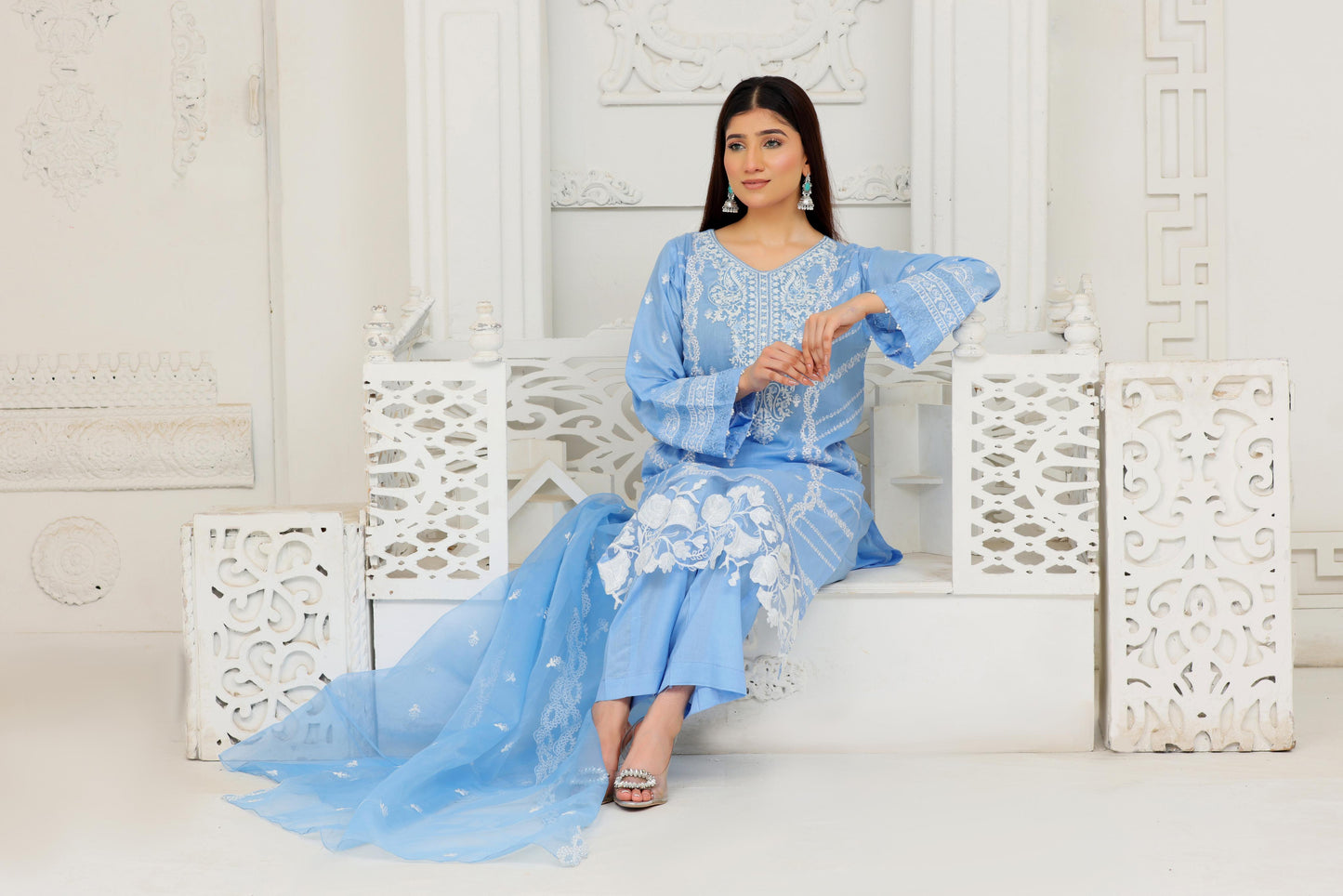 FF3020 – 3PC Stitched Embroidered Lawn Suit