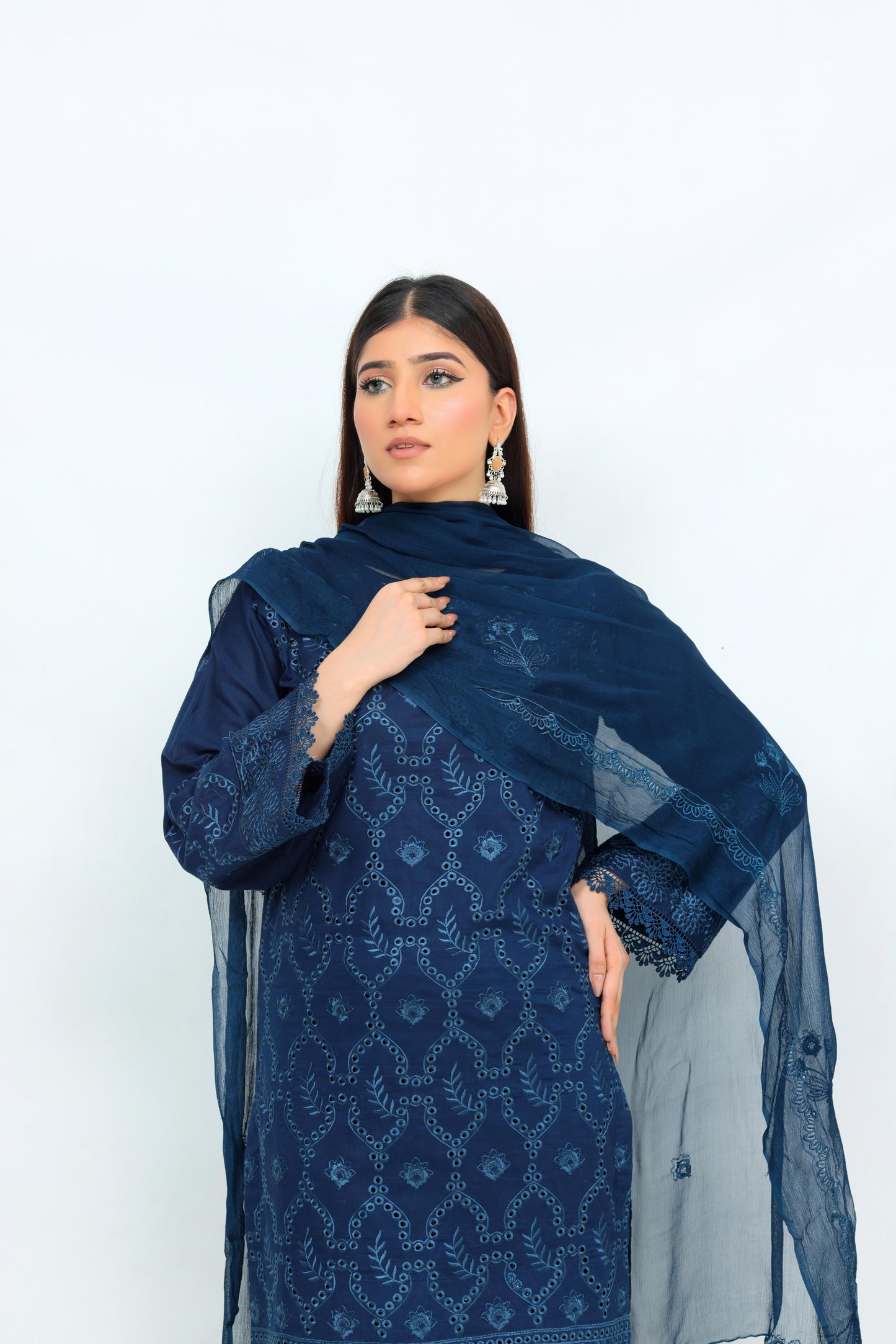 IB904 - Embroidered 3-Piece Stitched Suit