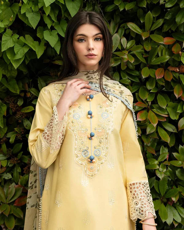 FF3026 – 3PC Stitched Embroidered Lawn Suit