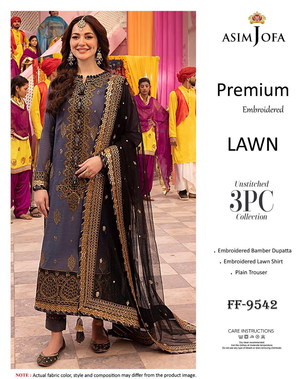Batik FF-9527 Embroidered Lawn Suit Close Up IBX Collection Pakistan