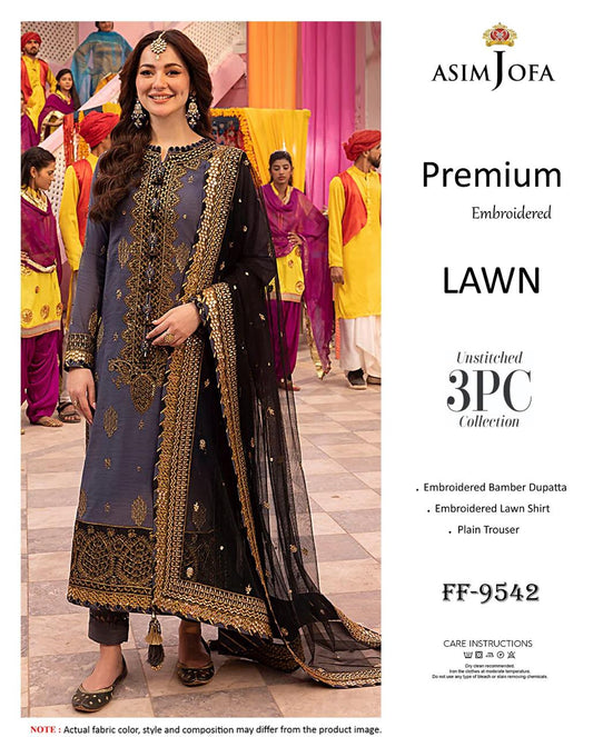 Batik FF-9527 Embroidered Lawn Suit Close Up IBX Collection Pakistan